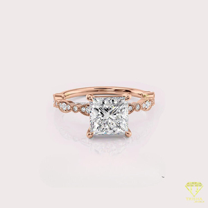 Anillo de Compromiso de Moissanita de Proveedor Indio para Accesorios de Novia, Regalo Memorables para Fiestas de Compromiso, Disponible al Mejor Precio - Product Image 4