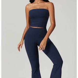 Ropa Deportiva al por Mayor para Gimnasio, Conjuntos de 3 Piezas para Mujer, Chaquetas de Yoga, Leggings de Entrenamiento, Sujetadores Deportivos, Conjunto de Ropa Deportiva - Product Image 1