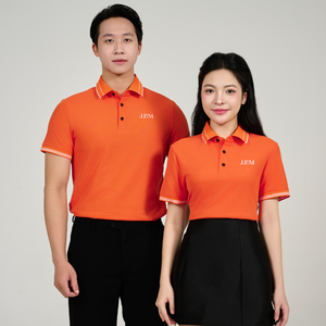 Camisetas Polo unisex económicas de 210GSM, tela duradera, logotipo personalizado, venta al por mayor para escuelas, empresas, restaurantes - Product Image 2