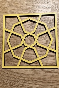 Laser Cut Metal Coaster For Stylish Home Decor Kitchen <b>Table</b> <b>Protection</b> During Cooking And Serving For Hospitality Use In Hotels - Product Image 2