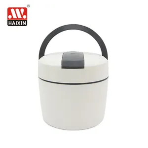 Haixin 1000ml <span class=keywords><strong>Bol</strong></span> à soupe isotherme double couche hermétique, pot de petit-déjeuner portable, boîte à bento en plastique anti-fuite - Product Image 1