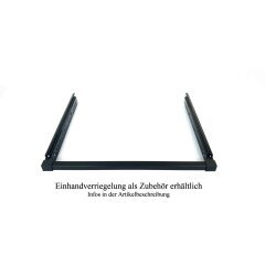 Heavy-Duty Steel <b>Drawer</b> BL-1705819 1100Mm with Silent Ball Bearing <b>Slide</b> and Locking Mechanism Black for Bathroom Kitchen RV - Product Image 2