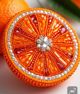 Broche Bordado a Mano MD HANDICRAFTS con Cuentas de Vidrio Coloridas y Perlas, Diseño Personalizable para Niños, Hombres y Mujeres, Bodas/Fiestas - Product Image 3