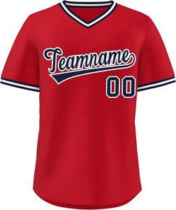 Camiseta de Béisbol con Número Bordado Antibacterial, Impresión por Transferencia de Calor, Talla Grande, Estilo Fresco, Cierre de Botones, Transpirable y de Secado Rápido - Product Image 3