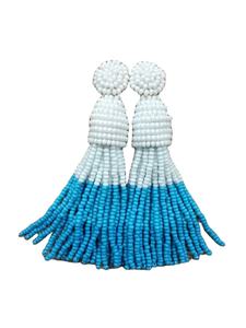 Hot New Handmade Indian Fashion Bijoux Boucles D'oreilles multi couleur Perles De Rocaille Conception Christian Religieux Inspiré Inde - Product Image 5