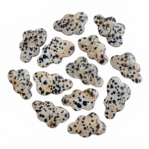 Pierre précieuse en jaspe super dalmatien sculptée en forme de nuage, cristal de nuage, décoration d'intérieur, grossiste en cristaux sculptés en forme de nuage - Product Image 6