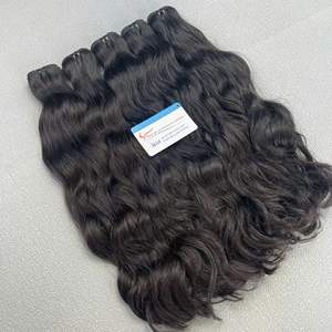 Paquet de trame de cheveux humains vietnamiens bruts de qualité supérieure 100% nouvelles extensions non transformées aux extrémités teintes à double tirage de Thanh An Hair - Product Image 1