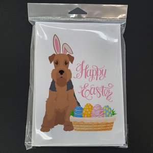 Lunatique A7 Taille 5x7 Grizzle Tan Airedale Terrier Cartes de Voeux de Pâques Pack 8 Cartes de Note Vierges avec Enveloppes - Product Image 3