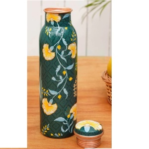 Bouteille en cuivre pur de designer, finition émaillée élégante, tendance du moment, bienfaits pour la santé, à prix abordable - Product Image 6