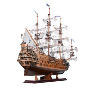 Soleil Royal <b>60cm</b> Museum Quality Nautical Theme Cedarwood Hand Painted Model for Home Decoration Ready to Ship - Product Image 3