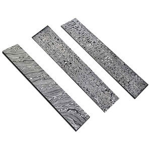 THEWIZ CRAFTS Barra de Acero de Damasco Forjado para Fabricación de Cuchillos, Hoja Soldada con Patrón Personalizado, Punta Caída, 193MM - Product Image 6