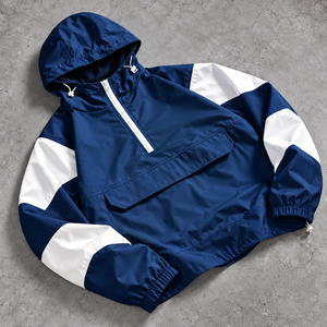 Veste coupe-vent streetwear pour hommes, coupe ample, pour marques de vêtements américaines, logo personnalisé, vente en gros, approvisionnement en gros - Product Image 4