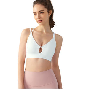 Soutien-gorge de sport sans coutures à bretelles, confortable, extensible, respirant, à maintien élevé, idéal pour le fitness et la gym - Product Image 5