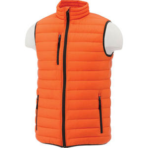 Gilet matelassé gris sans manches pour homme avec fermeture éclair, col montant, coupe-vent, vêtement d'extérieur décontracté pour l'hiver - Product Image 5