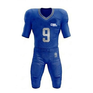 Ensemble de tenue de football américain de qualité supérieure avec maillot, pantalon et casque flexibles pour les joueurs masculins, pour les entraînements quotidiens - Product Image 2