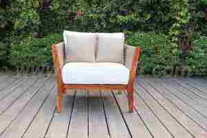 Conjunto de Sofás de Cuerda Premium para Exteriores con Plataforma de Madera para Jardín - Product Image 3