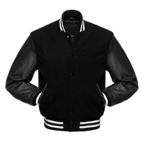 Wholesale Custom Designer Logo Jackets Casual Baseball Jacket Letterman <b>Coat</b> Cotton Unisex Varsity Baseball Jacket - Product Image 1