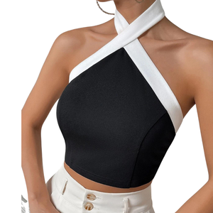 Sujetador deportivo casual sin costuras de alto soporte, cómodo y elegante para mujer, estilo halter, novedad. - Product Image 3