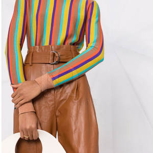 Pantalones de Cuero para Mujer, Diseño Moderno y Ajustado, para Looks Vanguardistas y Estilo de Guardarropa de Temporada - Product Image 3