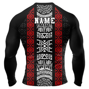 Rashguards personnalisés de haute qualité, respirants, à manches longues, MMA unisexe, avec séchage rapide, en Spandex/Polyester et logo personnalisé - Product Image 2