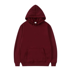 Light Blue Unisex Hooded Sweatshirt Solid Color Casual Winter Wear Boxy Fit Knitted French Terry Pocket Design Oversized - Product Image 4