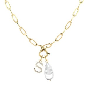 Colgante de lujo con letra S, diseño de cristal plateado con moissanita, estilo Hip Hop, unisex, joyería con colgante de plata. - Product Image 1