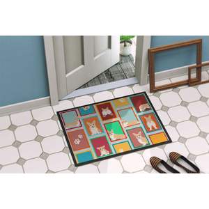 Paillasson Pembroke Corgi intérieur extérieur antidérapant tapis à poils bas 24H X 36W tapis de porte avant lavable pour entrée - Product Image 4