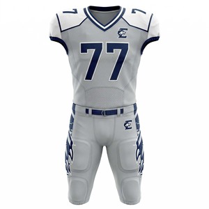 High-Performance Heavyweight American Football Jerseys and <b>Pants</b> Custom Stitched Team Uniforms with Integrated <b>Padding</b> - Product Image 1