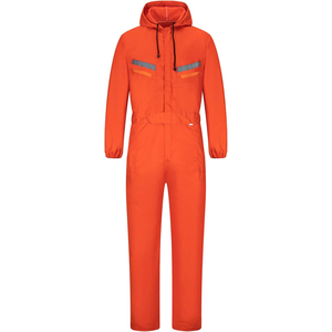 Wholesale Men's Comfortable Work Coveralls Mechanic Hooded <b>Overall</b> Jumpsuits Long Sleeve <b>Hi</b> <b>Viz</b> Boiler Suits Zippers Waterproof - Product Image 1
