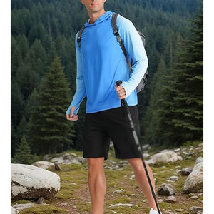 Sudadera Moderna para Pesca con Protección Solar UPF 50, Transpirable, Tejido de Poliéster/Nailon, Corte Elegante - Product Image 5