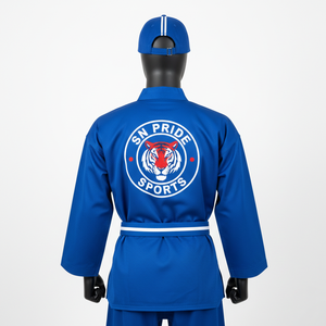 ชุดยูนิฟอร์มศิลปะการต่อสู้น้ำหนักเบา ทนทาน ปรับแต่งโลโก้ได้ ปิดด้วยเชือกผูก ดีไซน์สำหรับทั้งชายและหญิง ผลิตจากผ้าฝ้ายที่สวมใส่สบาย - Product Image 4