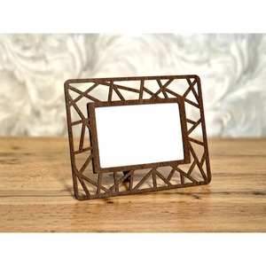 Modern Geometric Laser Cut Wood Photo <b>Frame</b> Hollow-out Design Decorative Picture <b>Frame</b> for Tabletop And Wedding Gift - Product Image 1