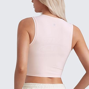 Débardeur court respirant pour femmes adultes, marque privée, vente en gros, best-seller, vêtements de sport pour femmes - Product Image 2