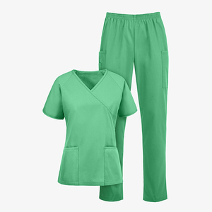 Nuevo Diseño, Venta Caliente, Traje de Enfermería con Múltiples Bolsillos, Ropa de Trabajo Moderna, Personalizable, Lisa, de Manga Corta, Trajes Médicos para Mujer - Product Image 5