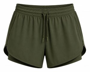 Pantalones Cortos Deportivos Casuales para Hombre, Color Azul Marino, de Lona Tejida, con Cordón en la Cintura, Ecológicos, de Secado Rápido, Corte Medio - Product Image 5