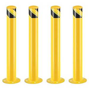 เสากั้นจราจรสีเหลืองอุตสาหกรรม ขนาดสูง 36/42 นิ้ว เส้นผ่านศูนย์กลาง 3/3.5 นิ้ว ผลิตจากเหล็กเคลือบสีฝุ่น ขนาด 36/42 นิ้ว - Product Image 1