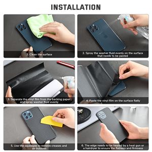 Pellicole in Vinile Nero Carbonio per Auto - Product Image 5