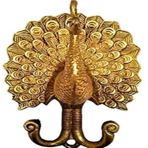 ตะขอแขวนผนังคู่แบบเรโทรฟาร์มเฮาส์ ทำจากสังกะสีและทองเหลือง สำหรับตกแต่งห้องน้ำหรือข้างเตียง - Product Image 1