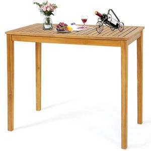 Table rectangulaire de bar pour l'intérieur et l'extérieur, idéale pour le jardin - Product Image 1