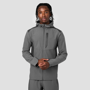 Survêtement sportif personnalisé avec logo, empiècements, fermeture éclair robuste de haute qualité, tissu respirant en polyester et élasthanne, idéal pour l'OEM - Product Image 3