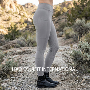 Women Equestrian Riding Leggings Silicone Knee Grip Horse Riding <b>Tights</b> High Waist Yoga Fitness Breathable Wear - Product Image 3