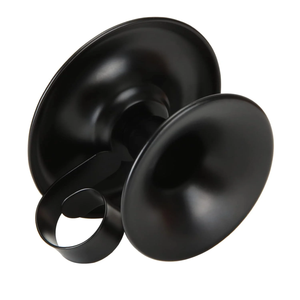 Taper Iron Candle Holder Set 4 Black Candlestick Holders Simple Ring Design Handmade Durable <b>Easter</b> Wedding Portable Candlelight - Product Image 1
