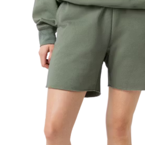 <b>Womens</b> Casual <b>Sweat</b> <b>Shorts</b> Elastic Waist Adjustable Drawstring Relaxed Fit Straight Leg Open Hem Custom Wholesale OEM Supplier - Product Image 6