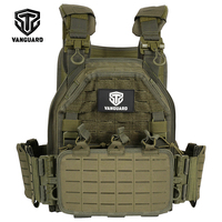 Gilet tactique MOLLE à dégagement rapide et détachable en nylon 1000D, avec grille MOLLE intelligente pour le transport de charge, résistant à l'eau, respirant, pour la sécurité et le CS