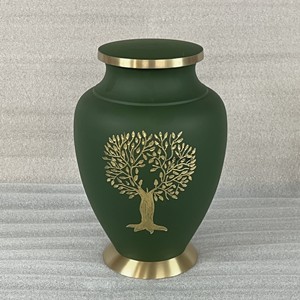 Premium Brass <b>Tree</b> of Life Human Urn Hand Engraved Cremation Urns Human Ashes Customized Adult Ashes Storage Urns Wholesale - Product Image 2