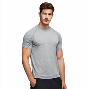 T-shirt de sport pour homme, coupe slim, 100% coton, séchage rapide, respirant, écologique, idéal pour le yoga et la remise en forme - Product Image 6