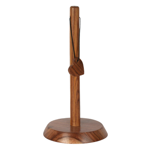 Porte-rouleau de cuisine en bois d'acacia de qualité supérieure, support à papier essuie-tout en bois artisanal pour cuisine et restaurant, vente en gros d'usine au Vietnam - Product Image 4