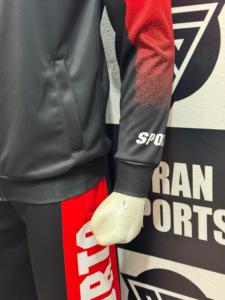 ชุดวอร์มผู้ชายแบรนด์ Bran Sports สำหรับฤดูหนาว น้ำหนักเบา ผลิตจากโพลีเอสเตอร์ 100% แบบถัก พิมพ์ลายด้วยเทคนิค Heat-Transfer ซิปยาวเต็มตัว เอวยางยืด รับผลิตแบบ OEM - Product Image 5