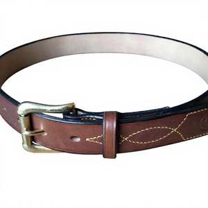 Cinturón de Cuero de Búfalo y Acero de Alta Calidad, 100% Genuino, Personalizado, Estilo Vintage, Cuadrado Sólido, Impermeable, Ecológico, para Hombre - Product Image 1