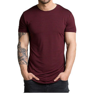 Custom T <b>shirt</b> Men's 100% Cotton Oversized Drop Shoulder T <b>shirt</b> <b>Extended</b> Mock Neck T <b>shirt</b> High Quality T <b>Shirt</b> for Men - Product Image 4